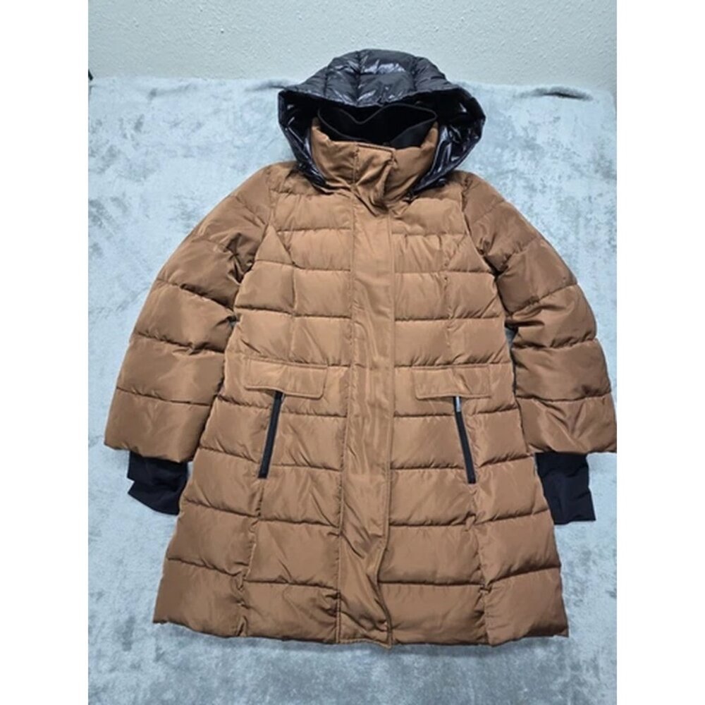 Nikki Jones Montreal Puffer Jacket Womens LG Bronze Winter Polyester K4975RF-355